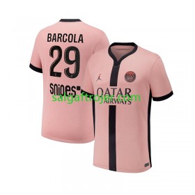 Paris Saint-Germain PSG Bradley Barcola 29 Fodboldtrøjer 3. sæt 2024/25 Kort ærmer